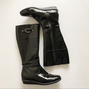 Cole Haan Patent Leather Rain Boots. Size 9.5